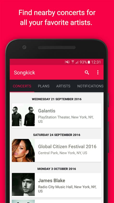 Songkick Concerts on the App Store.